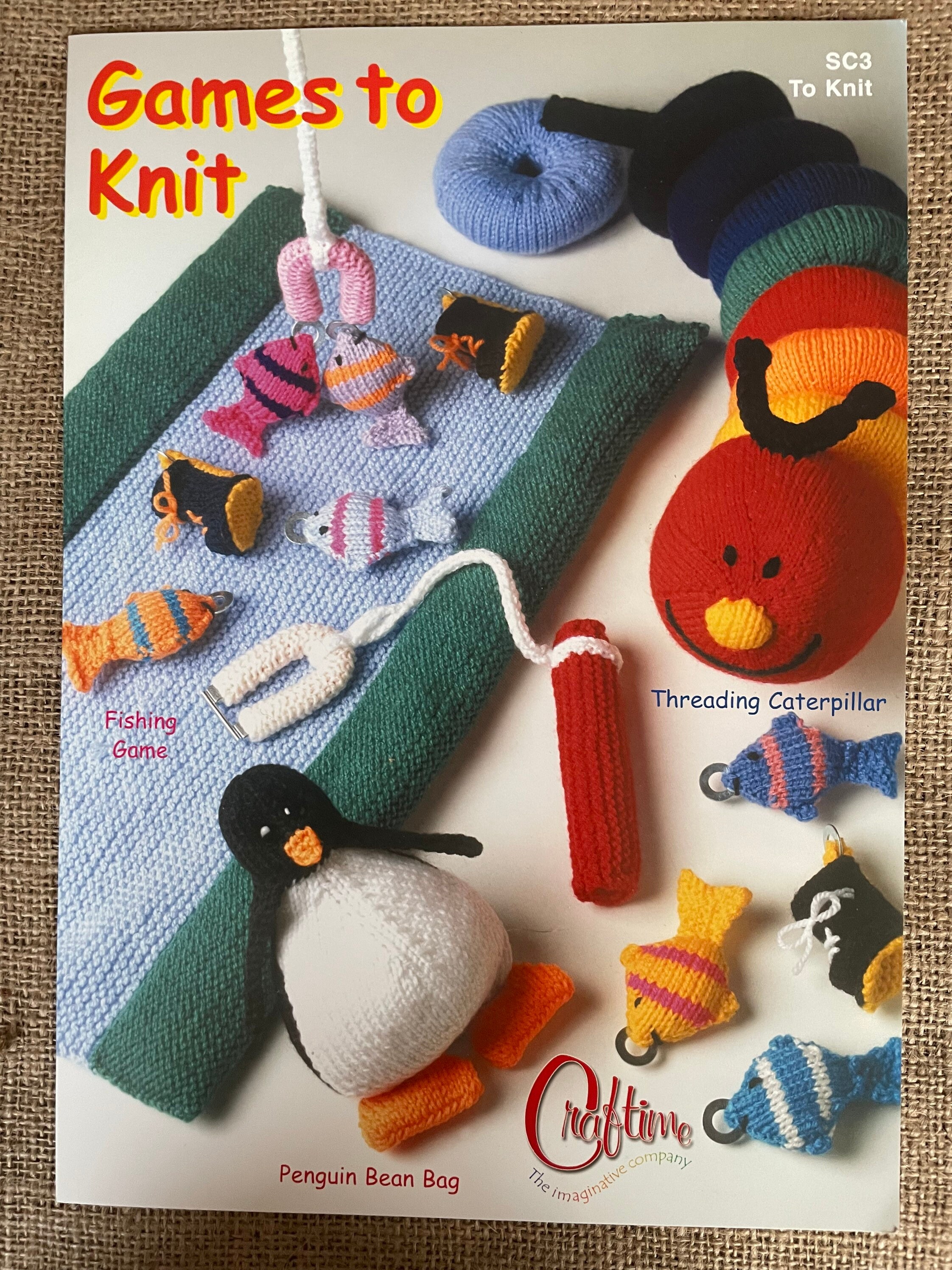 Craftime Knitting Pattern for Games to Knit Etsy UK