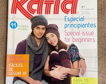 Katia Knitting Magazine. Special Issue For Beginners. No 1