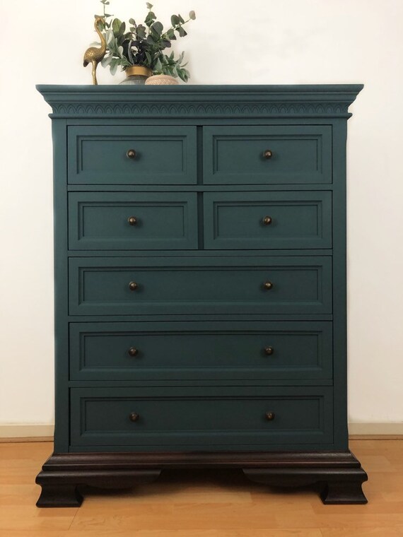 solid wood tallboy chest of drawers