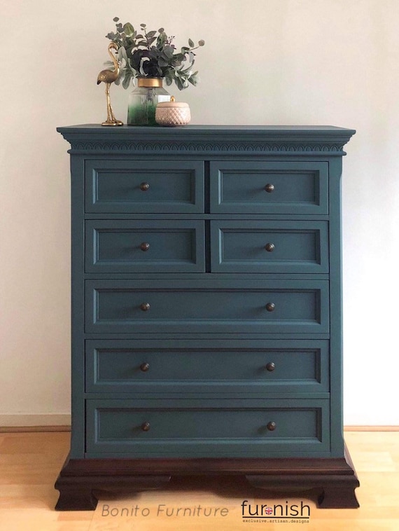 solid wood tallboy chest of drawers