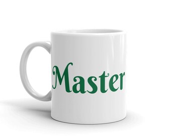 Master White Glossy Ceramic Mug 11 fl.oz