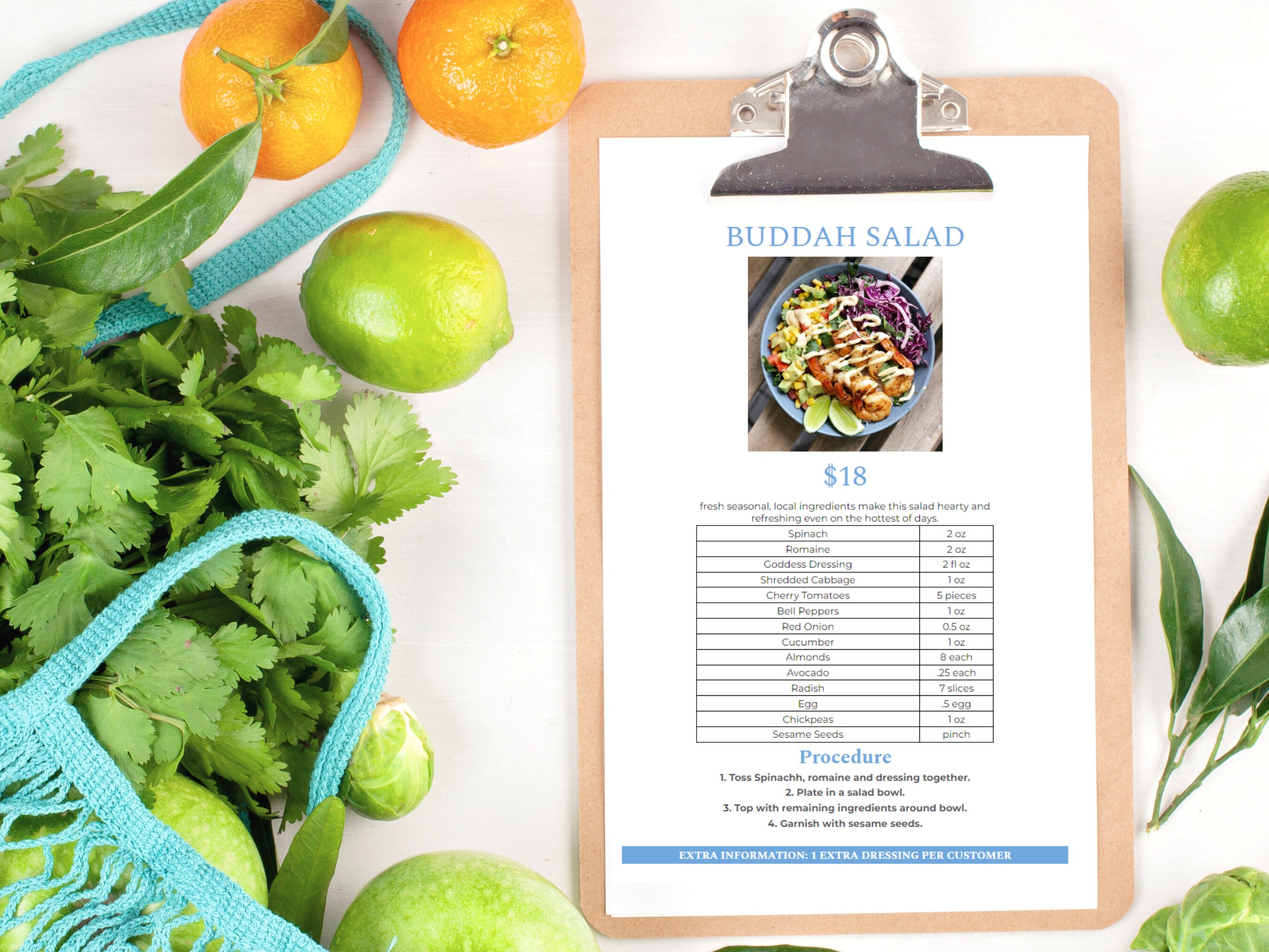 Menu Spec Sheets for Restaurants & Bars, Recipe and Menu Templates ...