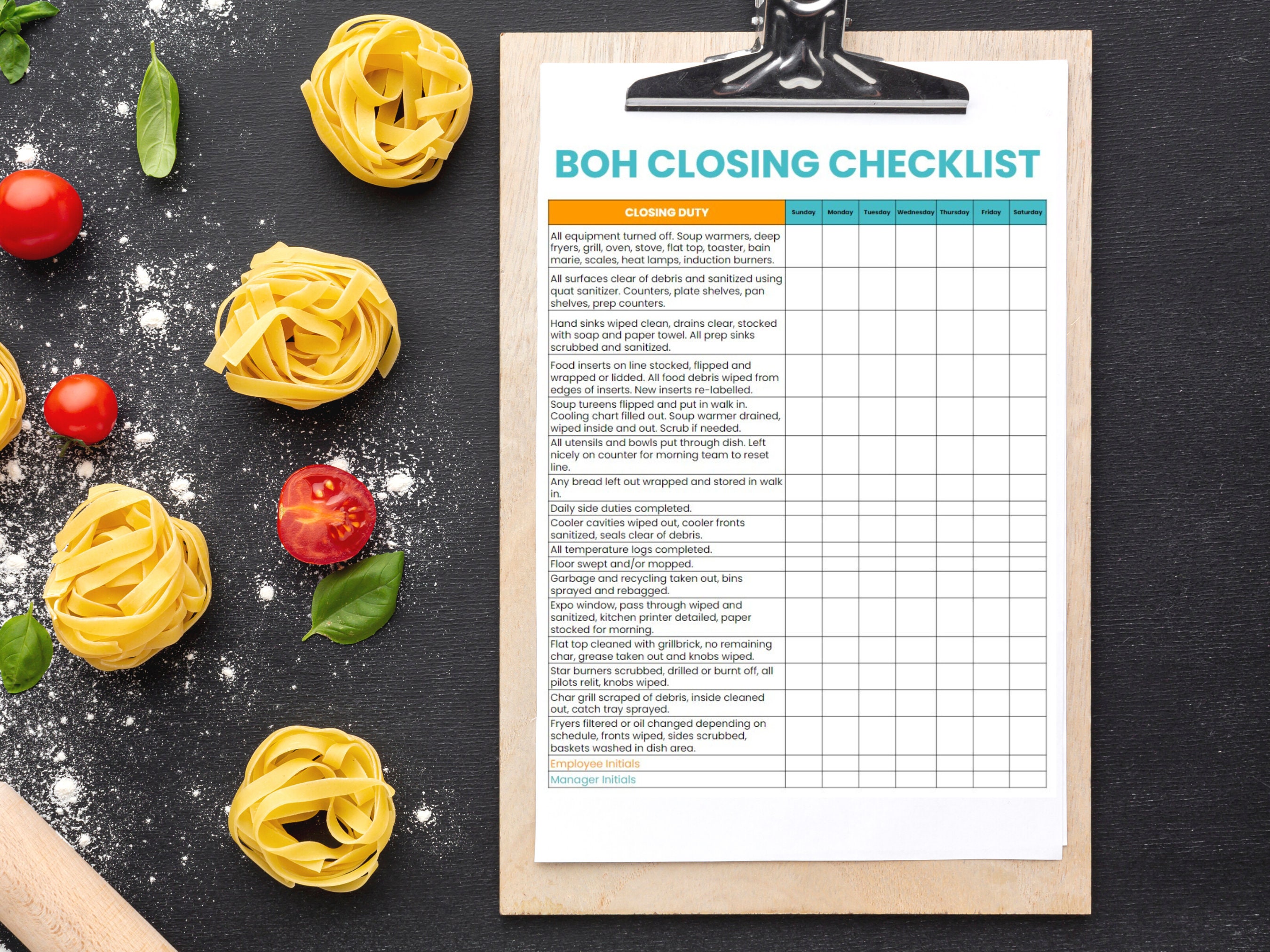 Kitchen Closing Checklist for Restaurants & Professional Kitchens, BOH Kitchen Closing Checklist for Restaurants & Professional Kitchens, BOH