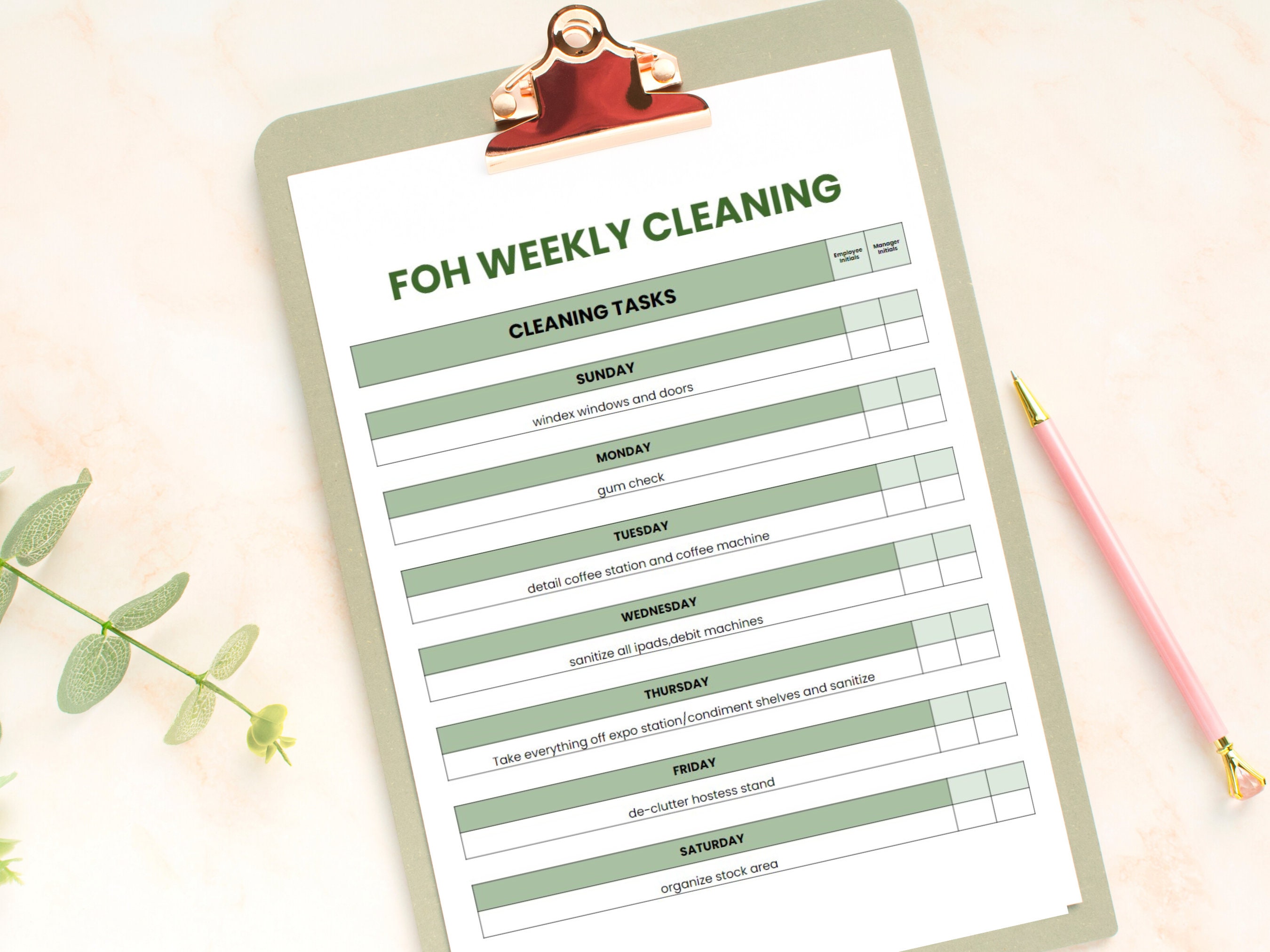 Server Checklist Template Bundle, Restaurant & Bar Server Checklists Server Checklist Template Bundle, Restaurant & Bar Server Checklists