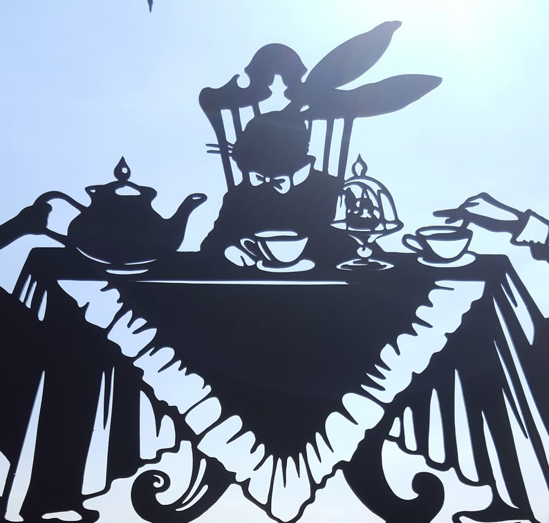Alice in Wonderland Metal Weathervane Etsy