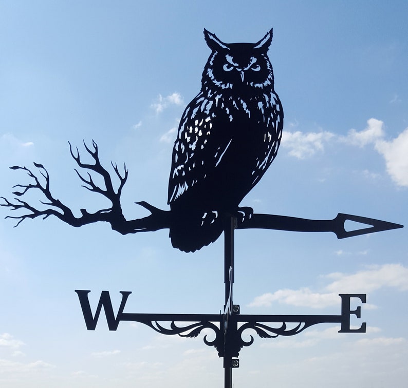 EXTRA LARGE Owl Metal Weathervane Etsy
