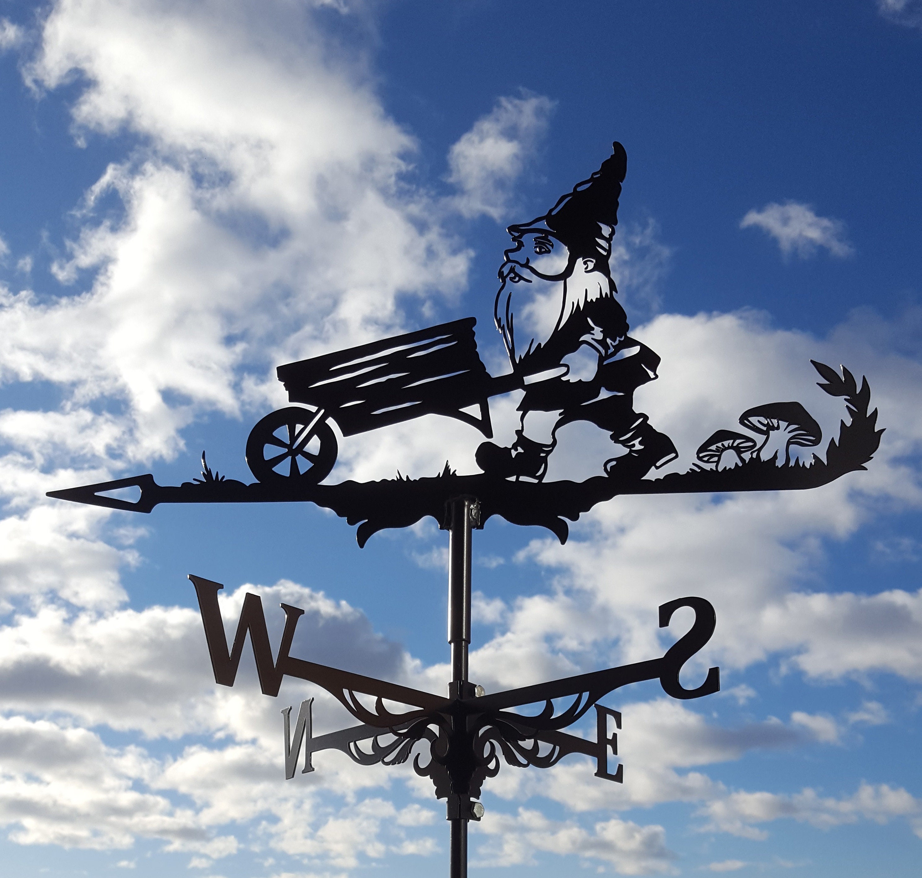 Gnome Metal Weathervane Etsy