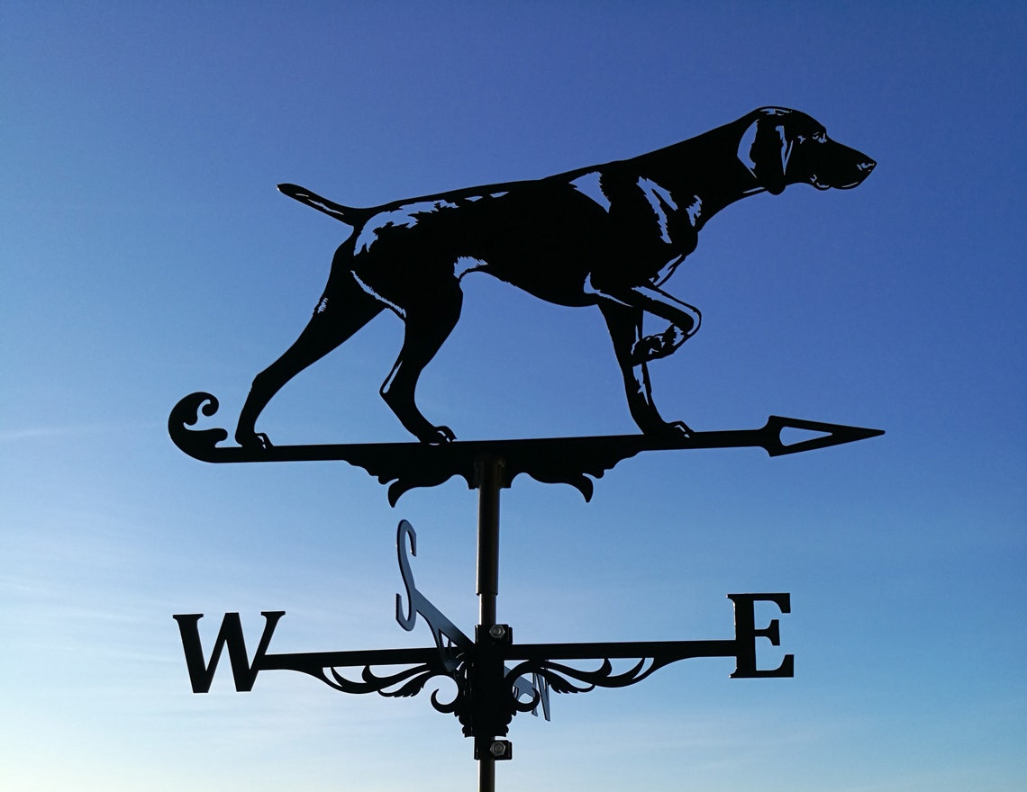 German Shorthaired Pointer Kurzhaar Metal Weathervane | Etsy