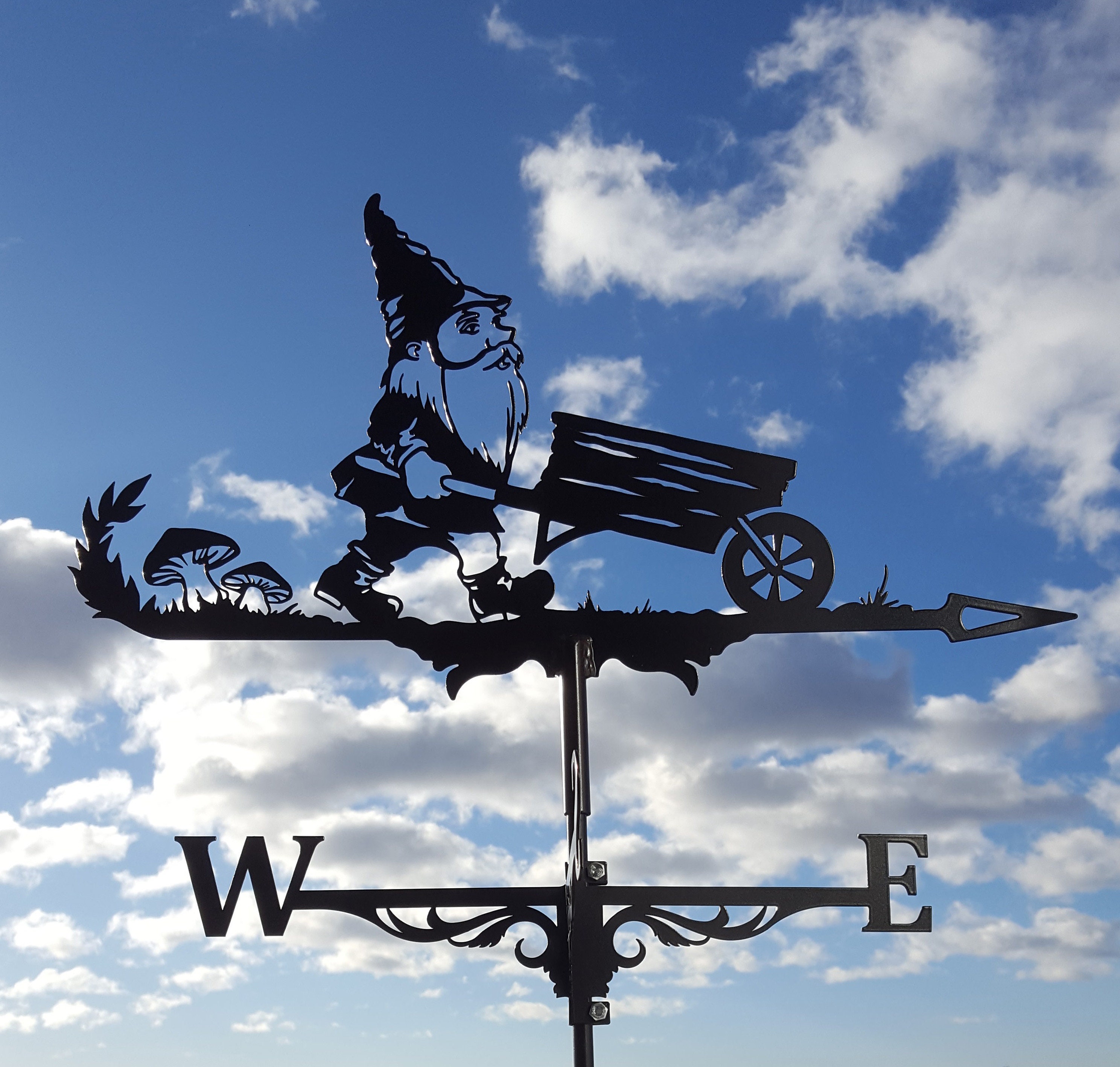 Gnome Metal Weathervane Etsy