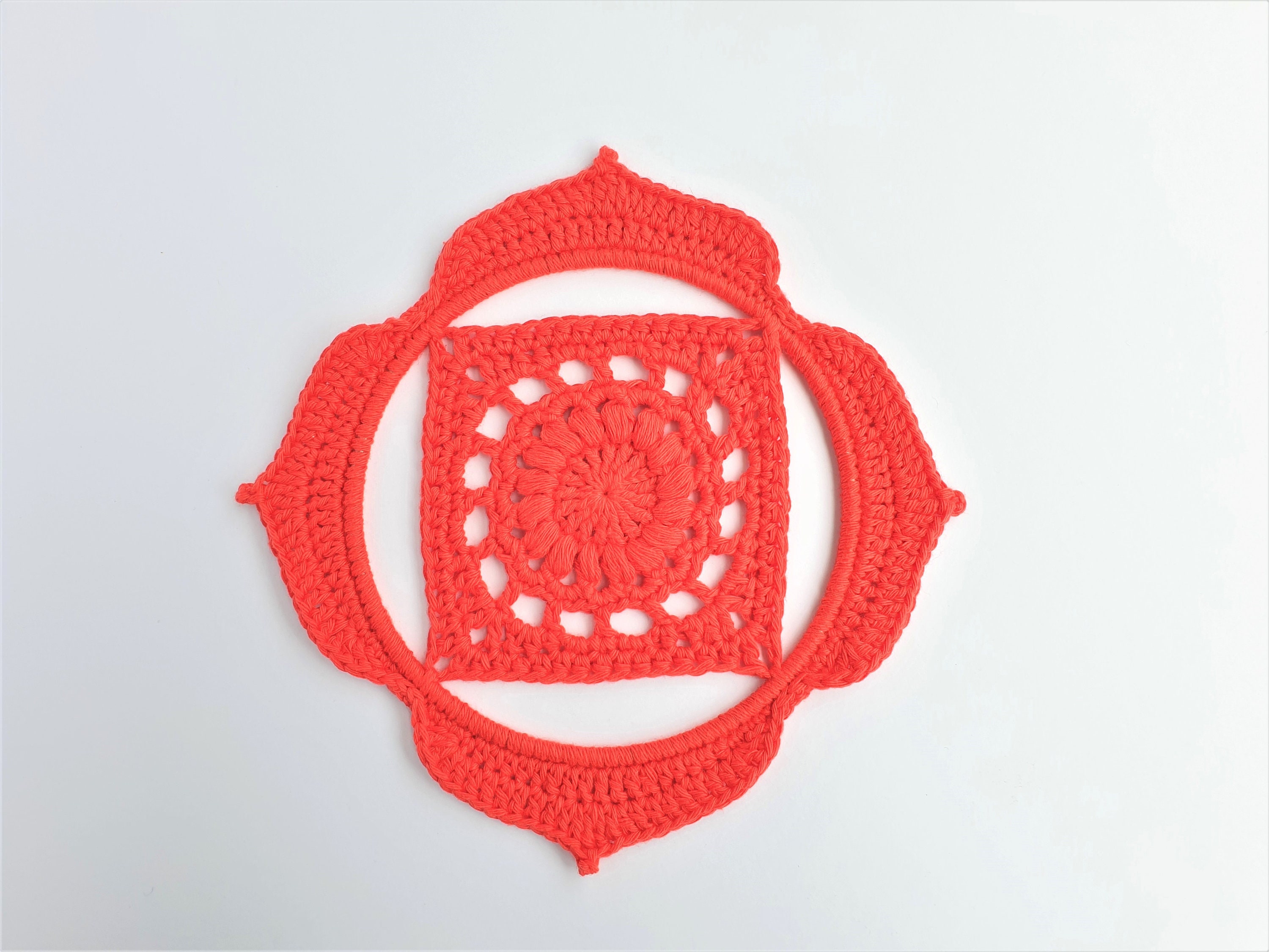 Crochet Your Chakra Mandala Pattern, Digital PDF Crochet Pattern, Seven