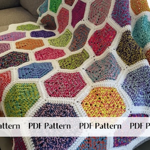 Rainbow Endz Blanket Crochet Pattern