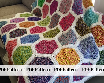 Rainbow Endz Blanket Crochet Pattern