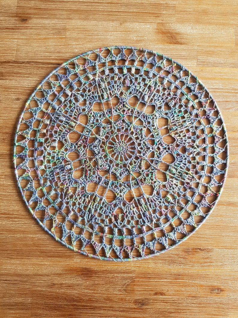 The Ferris Wheel Crochet Doily Wall Hanging Pattern Etsy