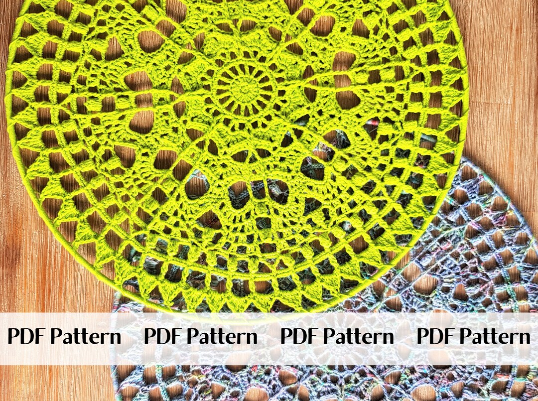 The Ferris Wheel Crochet Doily Wall Hanging Pattern Etsy Australia