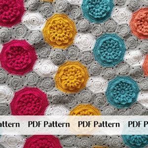 Throw Blanket Crochet Pattern PDF