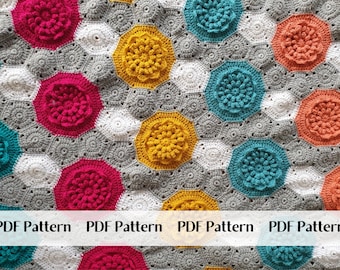 Patrón de manta de crochet PDF