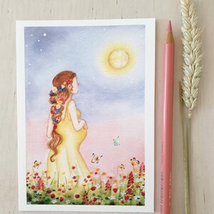 Schwangerschaftskarte/ Glückwunsch zur Schwangerschaft/ Schwangerschaftskarte/ Glückwunschkarte zur Schwangerschaft/ Schwangerschaftskarte/ Donnatellavanoorschot/ Blumen