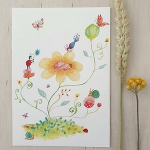 Tarjeta de felicitación/Tarjeta de felicitación de nacimiento/Tarjeta de felicitación de nacimiento de niña/Tarjeta de nacimiento/Tarjeta de nacimiento de niña/Tarjeta de bebé/Tarjeta de felicitación de nacimiento de animales