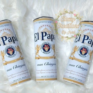 El Papá Más chingon 20oz.  Skinny Tumbler, Modelo tumbler, Father's day gift, Dia del padre, el tio chingon, el padrino chingon, el hermano