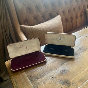 Two Vintage Stratton Jewellery Boxes. Vintage Jewelry Boxes to display cufflinks & shirt studs