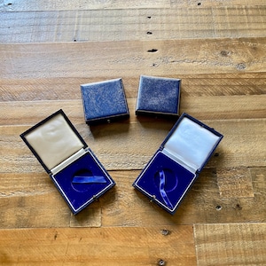 Four Vintage Medallion Boxes. Antique Medal cases. Coin Cases