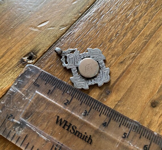 Small Vintage Solid Silver Pocket Watch Chain Fob… - image 4