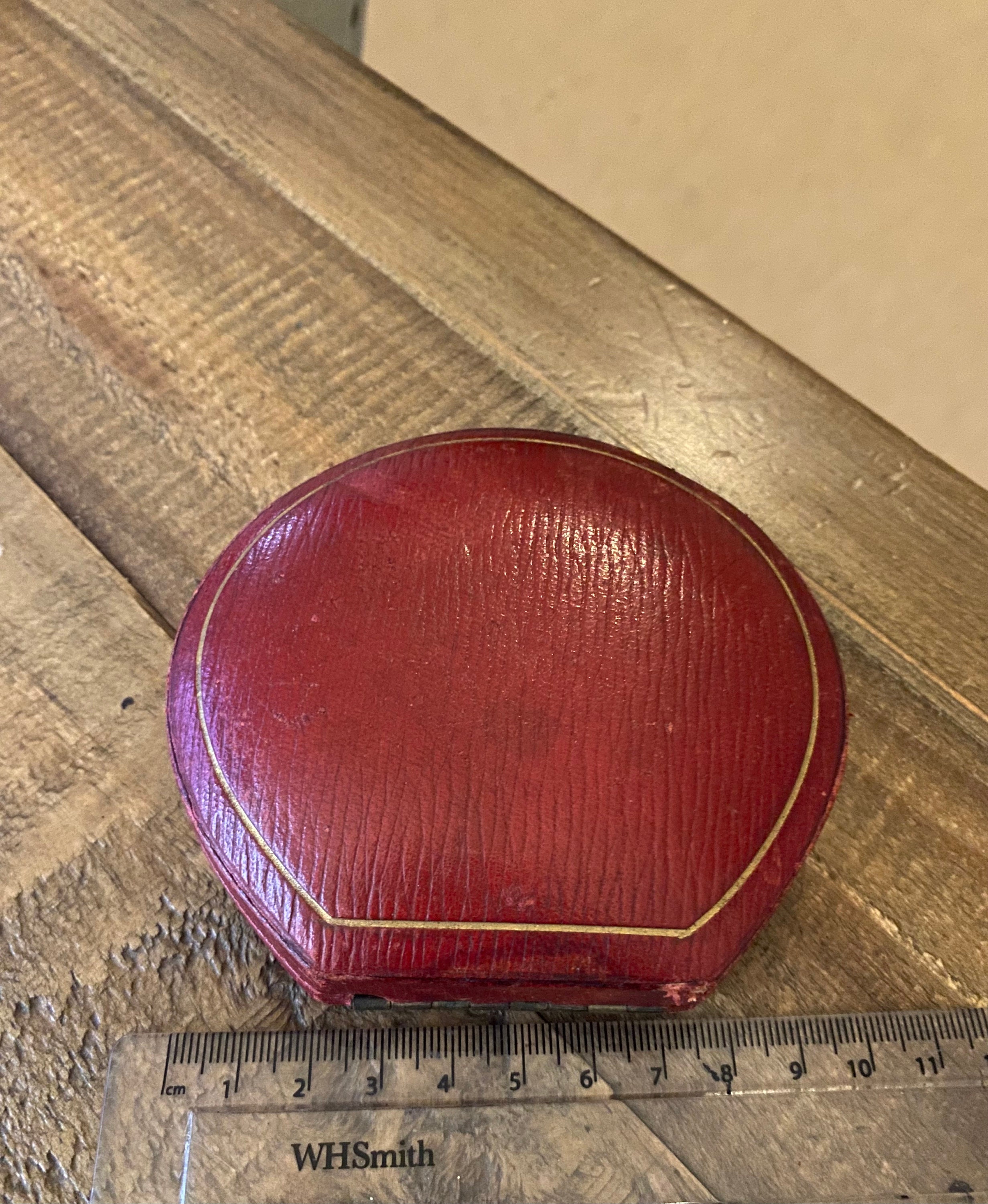 Vintage Tooled Leather Jewellery Box. Antique British Jewelry Etsy