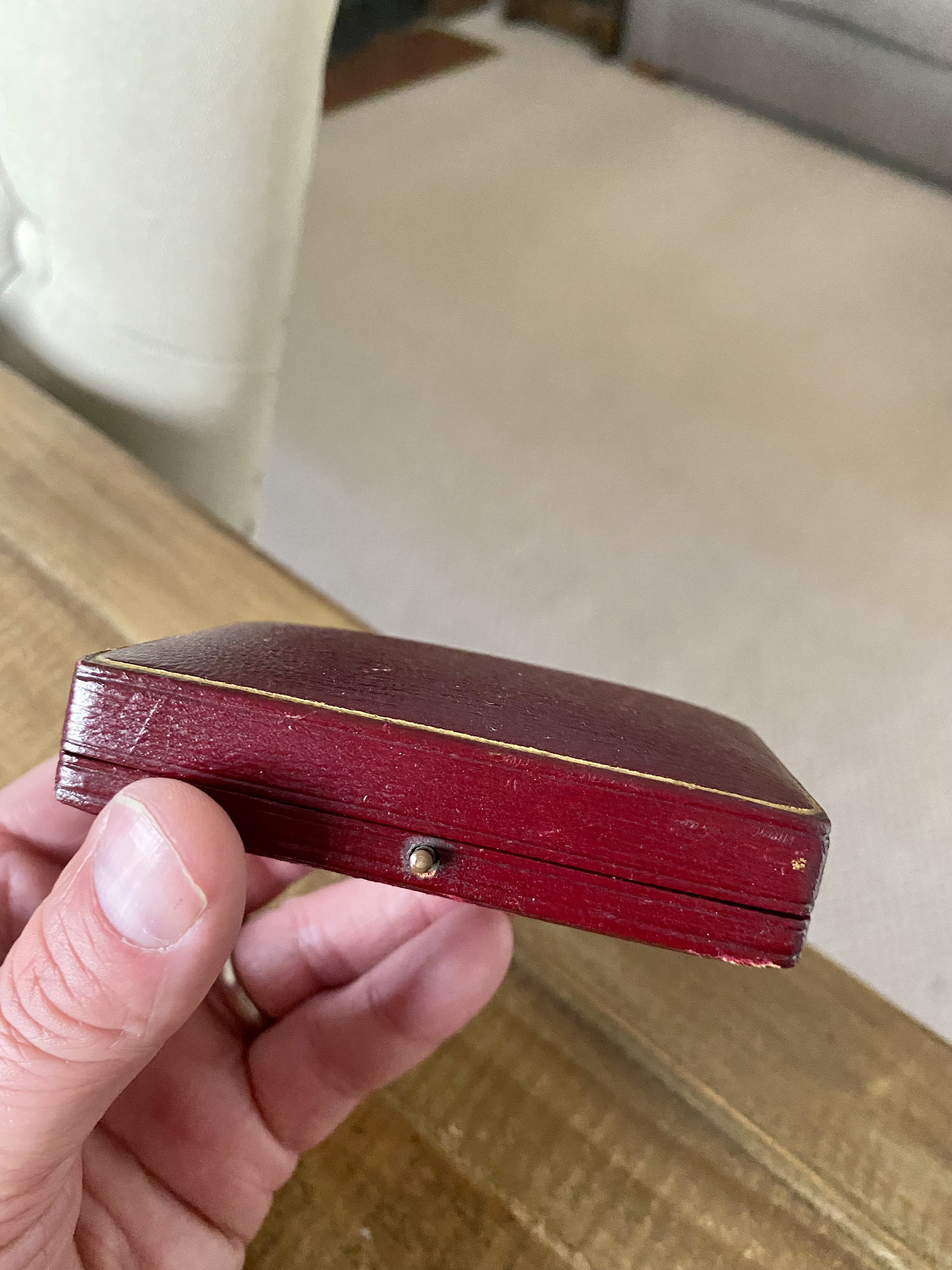 Quality Antique Leather Jewelry Box. Vintage Jewellery Box. Etsy