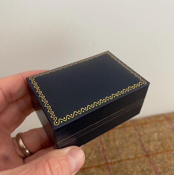 Double Ring box. Wedding Ring Box. Leatherette Cu… - image 9