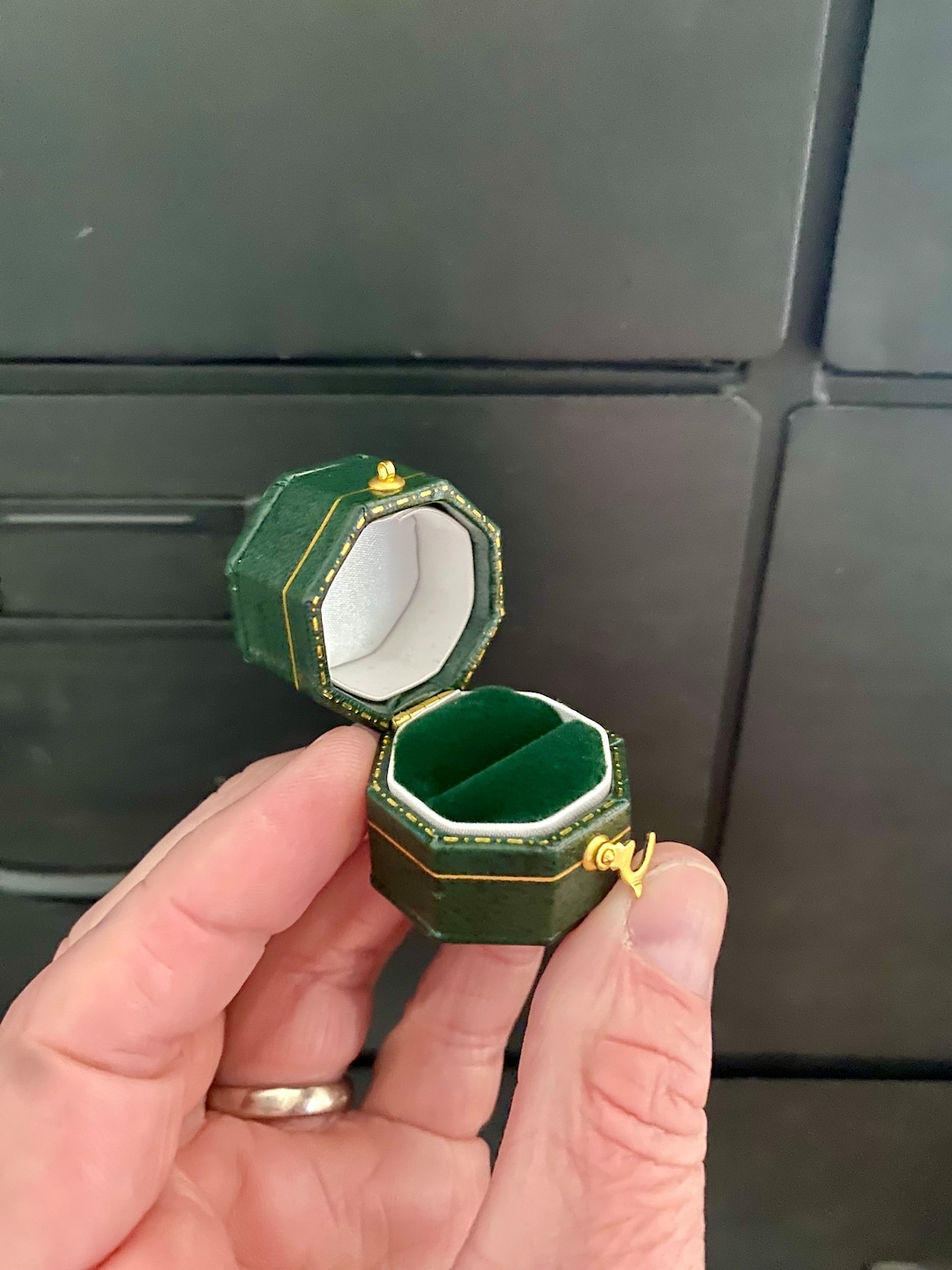 Unusual Vintage Style Ring Box. Victorian Style Jewellery Box to ...