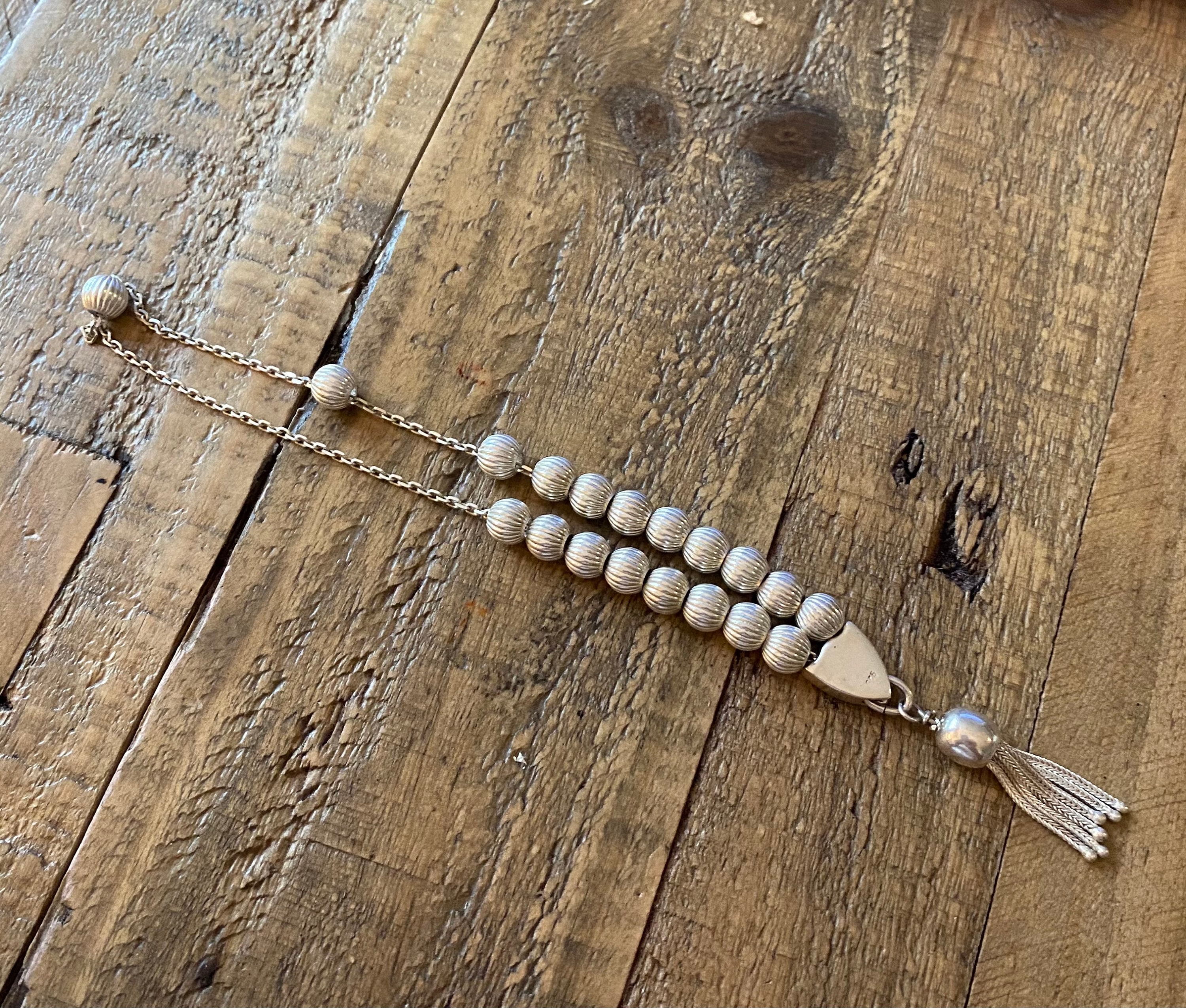 Vintage Sterling Silver Prayer Beads. Silver Worry Beads. Etsy