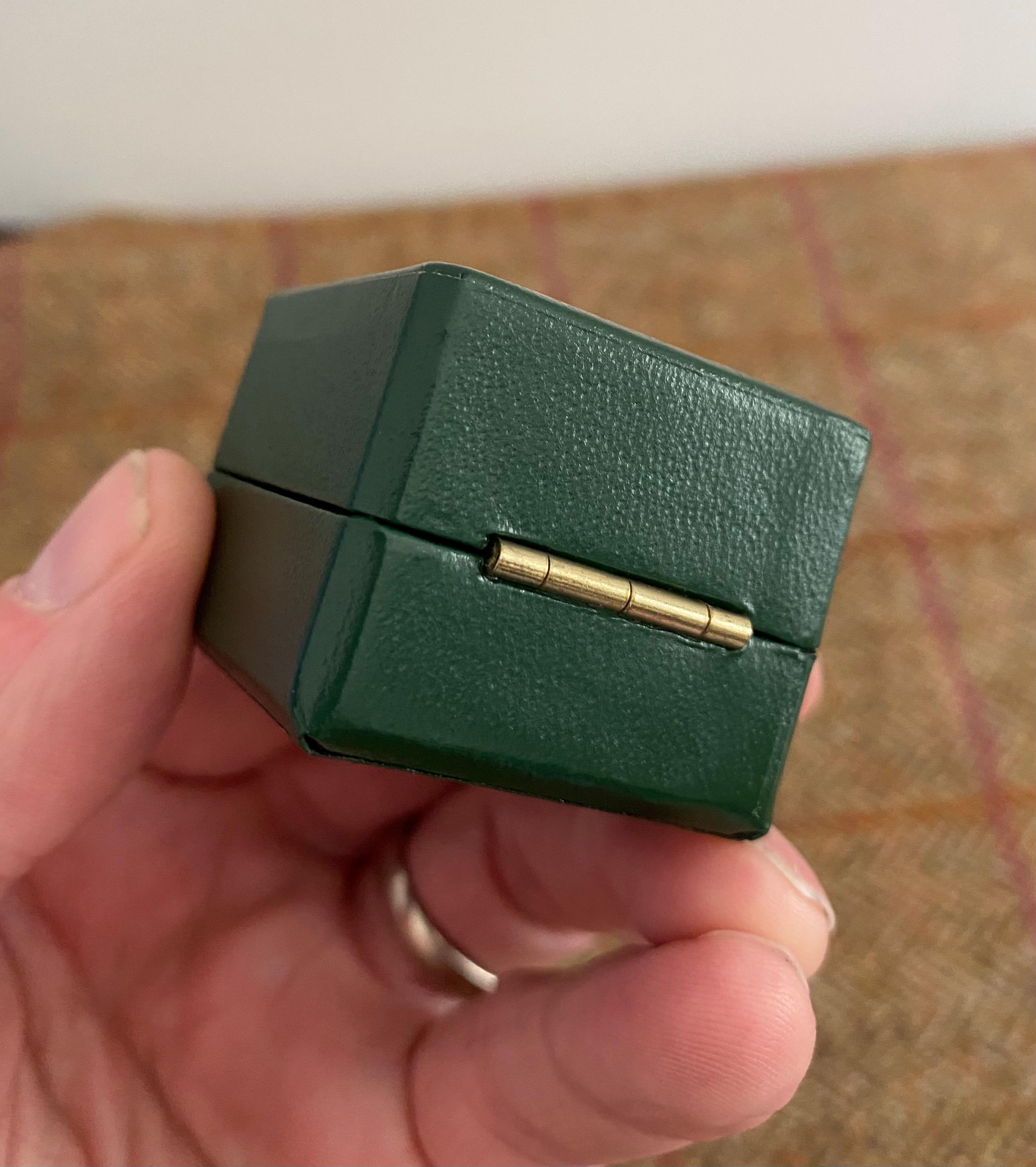 Vintage Style Ring Box. Antique Style Jewellery Box for a