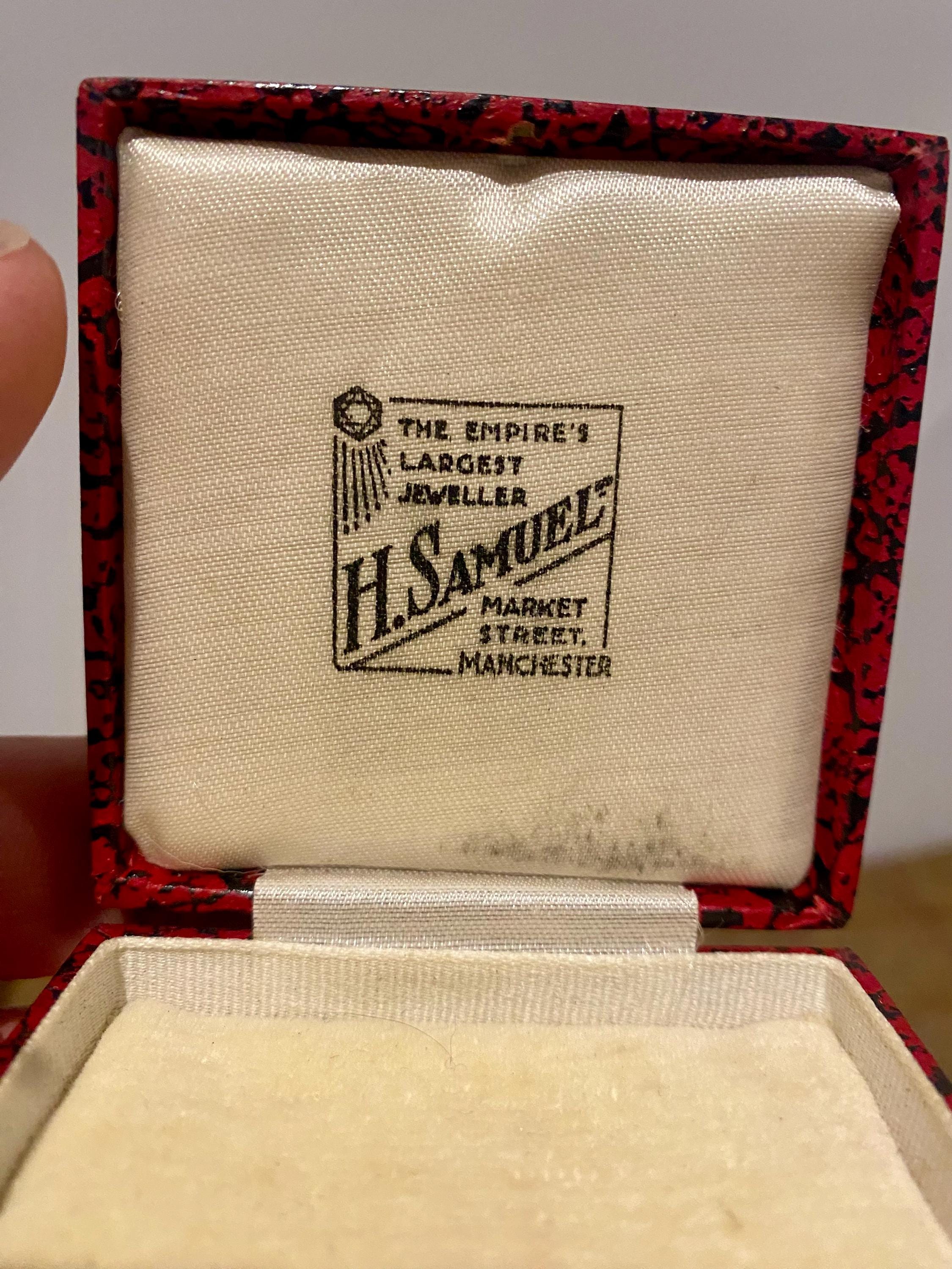 Antique Jewellery Box. Small Vintage Jewelry Box. H Samuel