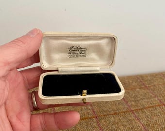 Antique Jewelry Box. Vintage Jewellery Box. Vintage Cufflinks Box. Hartlepool Jewellers case