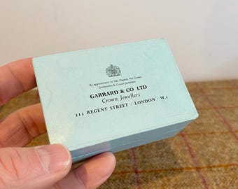 Vintage Schmuckschatulle. Garrard & Co Kronjuweliere der Königin und der königlichen Familie