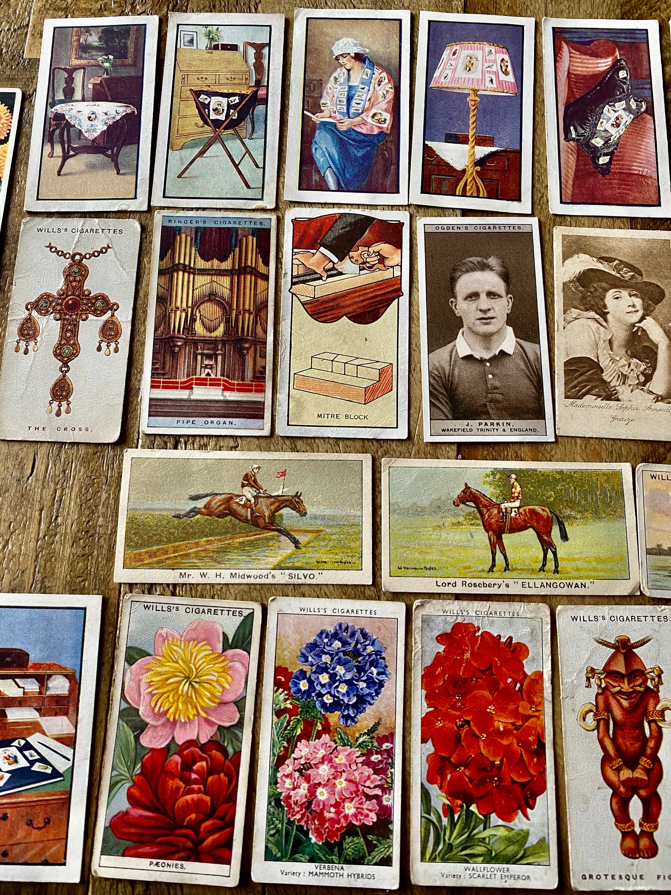 A Collection of 60 x Antique Cigarette Cards. Vintage Tobacco Etsy