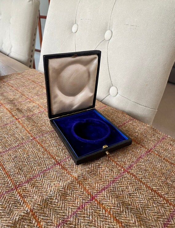 Tooled Leather Vintage Pocket Watch Box. Antique Jewelry Box. Etsy