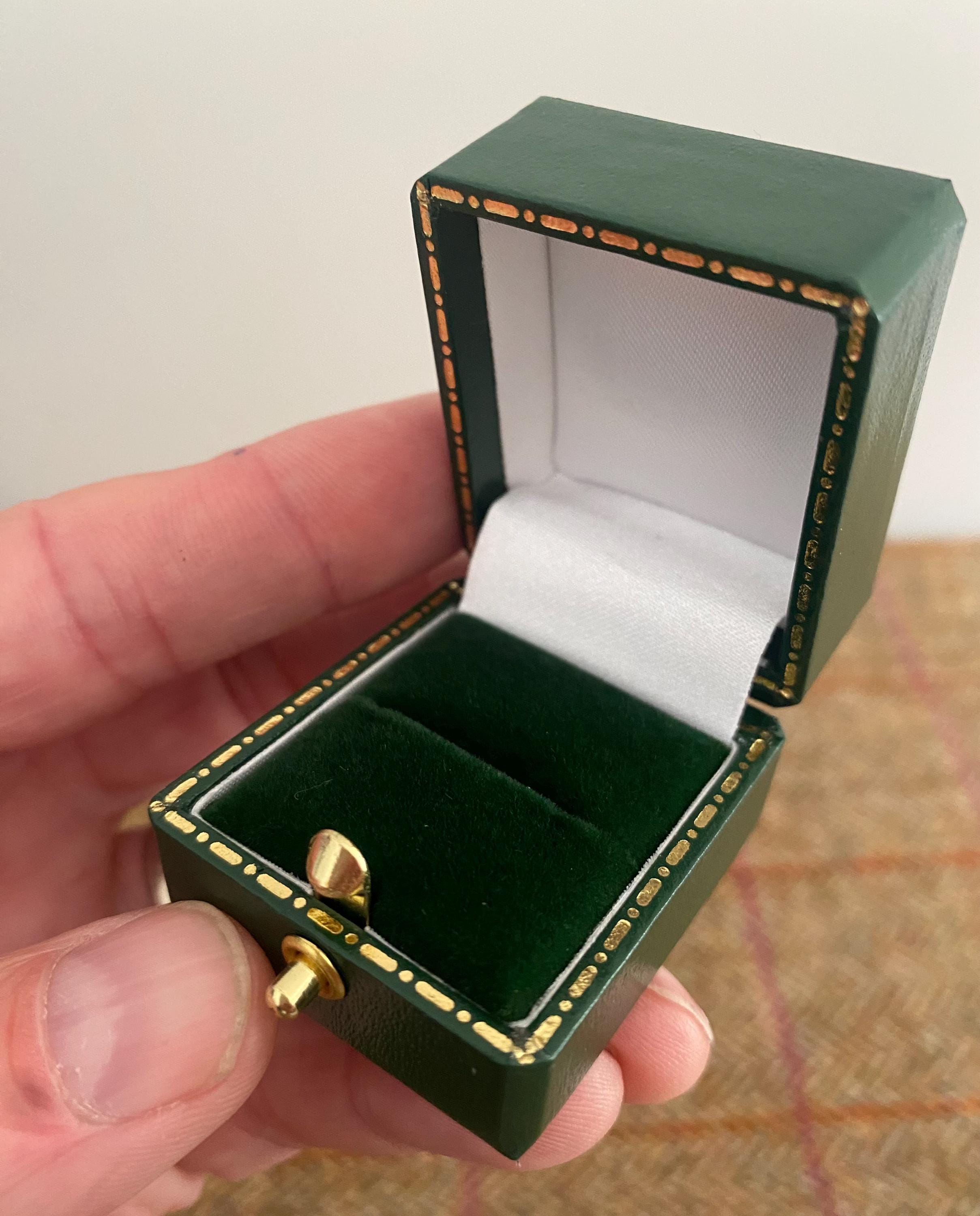 Vintage Style Ring Box. Antique Style Jewellery Box for a