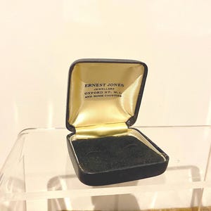 Vintage Cufflinks Box. Vintage Jewellery Box. Retro Jewelry Box.Ernest Jones Jewellers
