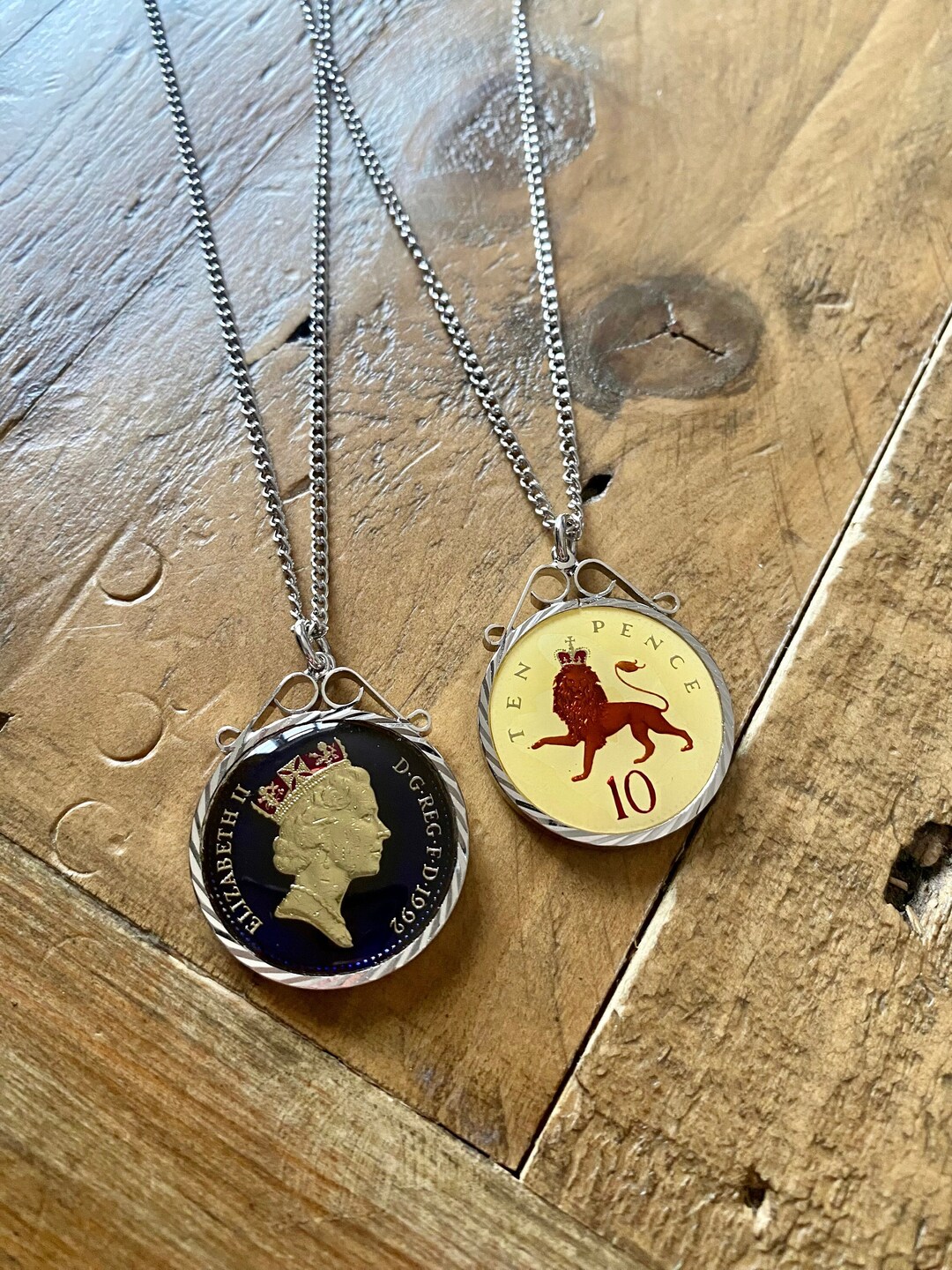 ★VINTAGE HOLLYWOOD★Round Coin Necklace★コインネックレス★ US 1886-S $5 Half Eagle Liberty Head Gold Coin Pendant