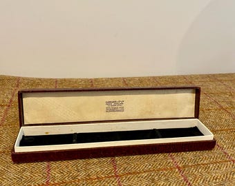 Vintage Jewelry Box for Watch or Bracelet. Vintage Jewellery Box. Wristwatch Case. Garrard & Co Jewellers by Appointment to Royalty