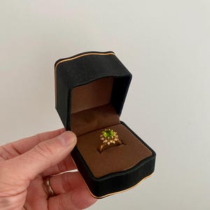 Luxury Black Ring box. Wedding / Engagement / Proposal Ring Box