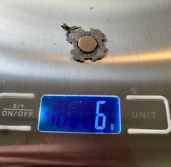 Small Vintage Solid Silver Pocket Watch Chain Fob… - image 5