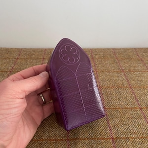 New Leather Trinket Box. Purple Leather Jewellery Box. Jewelry Box