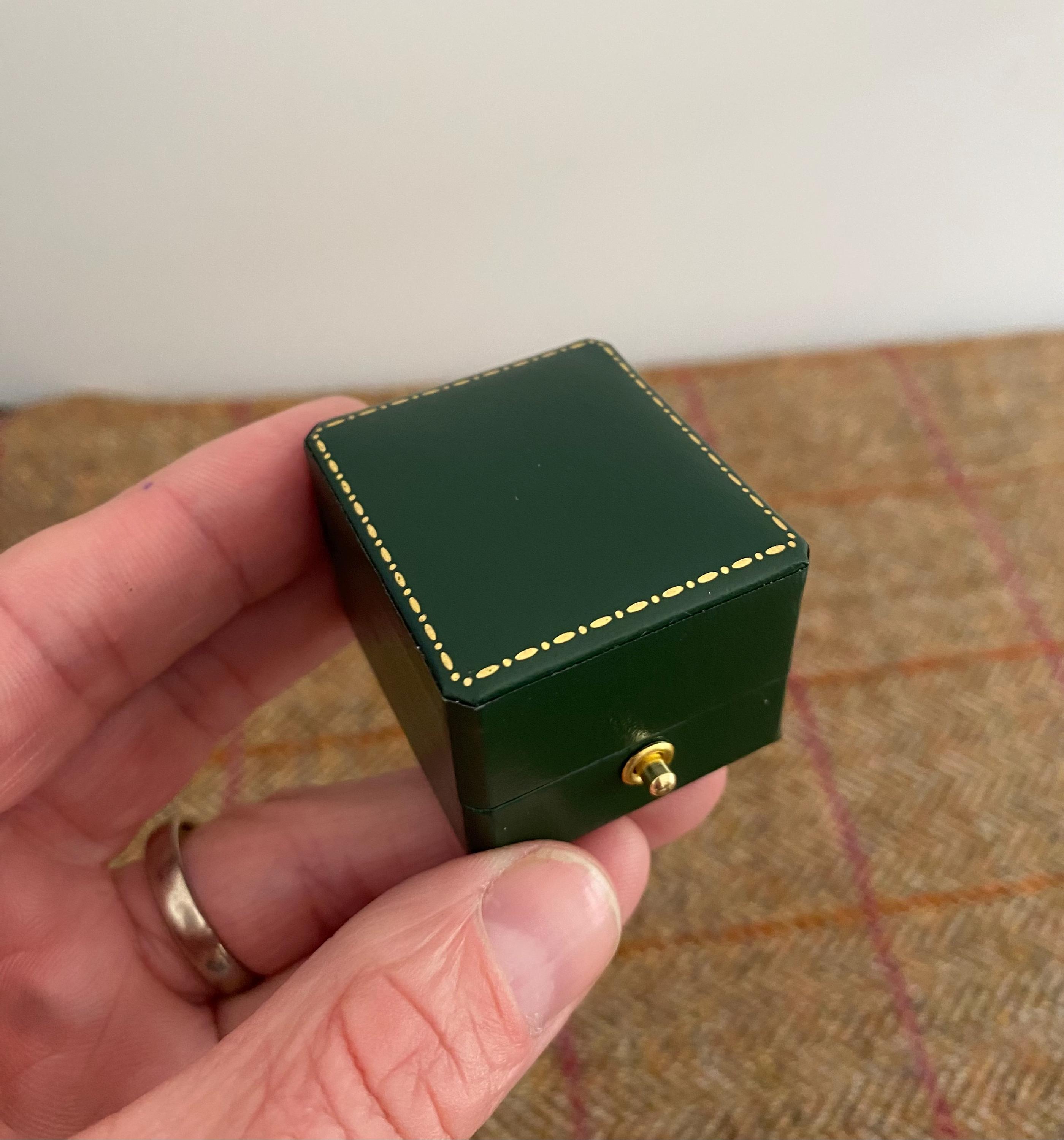 Vintage Style Ring Box. Antique Style Jewellery Box for a