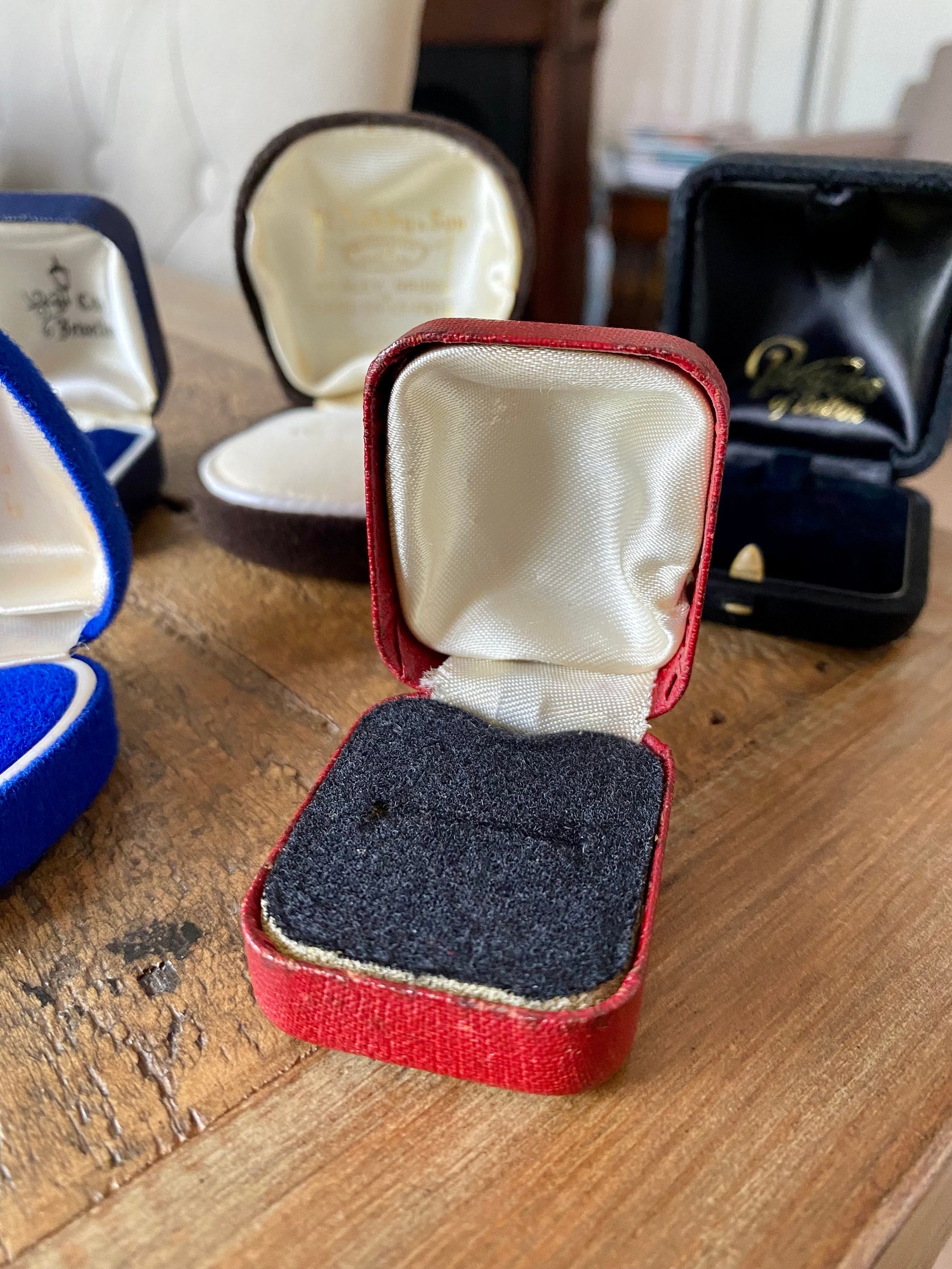 5 X Vintage Ring Boxes. Vintage Jewellery Boxes. Retro Jewelry Etsy UK