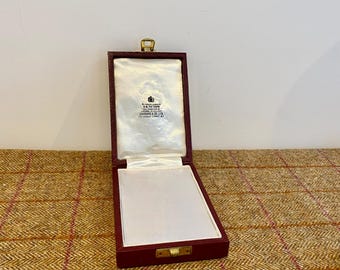 Quality Vintage Jewellery Box. Antique Jewelry Box. Garrard & Co Crown Jewellers to the Queen and Royal Family