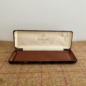 Vintage Jewellery Box for a Necklace. Retro Velvet Jewelry Box. Tavistock Jewellers