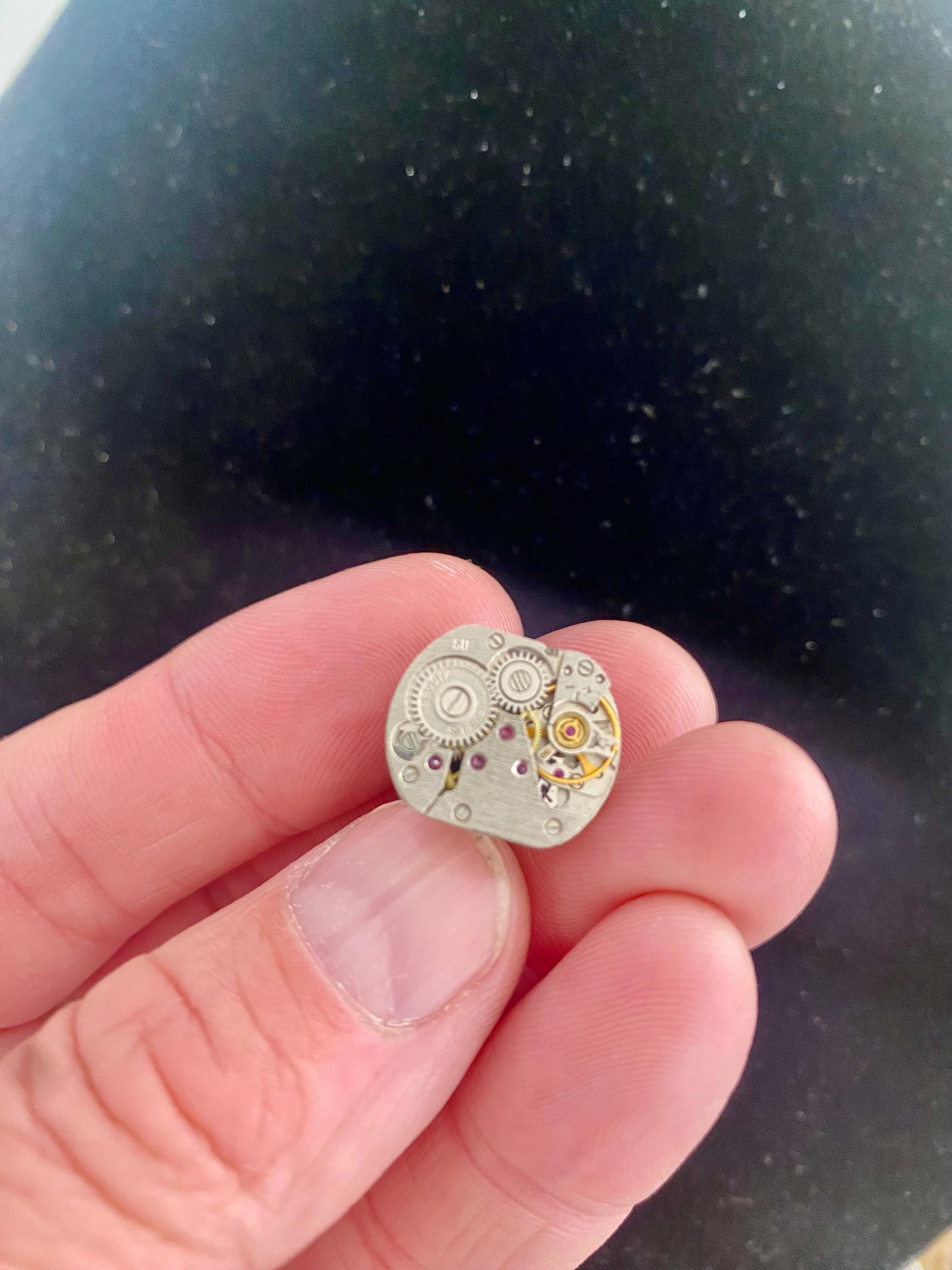 Steampunk Lapel Pin Badge / Tie Pin. Clockwork / Watch Part Jewellery ...