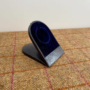 Scatola per orologio da tasca vintage. Scatola per gioielli antica in pelle. Rara scatola pieghevole per gioiellieri per orologio da tasca